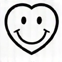 Icono de sonrisa y corazón